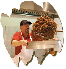 Hand shaking Beernuts, sold wholesale across Canada. Wholesale fudge, brittles, chocolates also available.